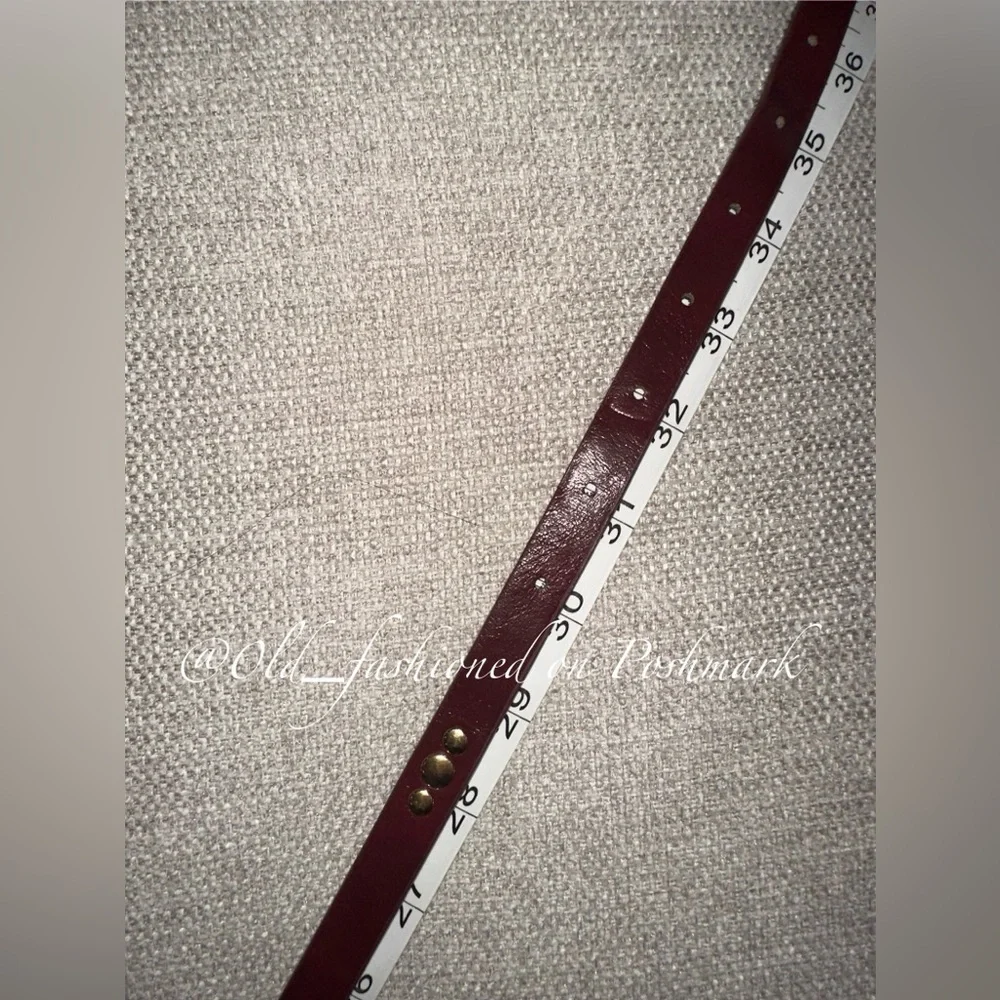 ZARA Faux Leather Belt With Studs